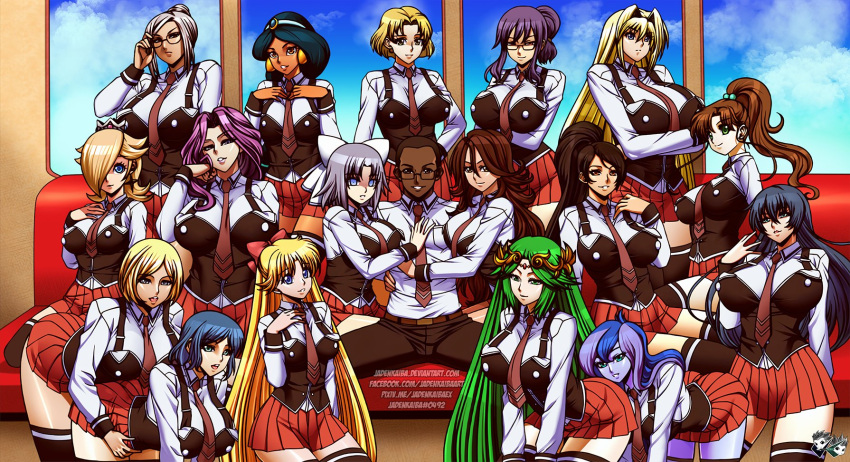 17girls 1boy 6+girls academy_uniform_(bible_black) aladdin arabian areolae ass bible_black big_breasts bishoujo_senshi_sailor_moon black_hair blonde_hair blue_hair bow breasts brown_hair clothing code_geass cornelia_li_britannia crossover dark-skinned_female dark-skinned_male dark_skin dc dc_comics dead_or_alive disney disney_princess eastern_and_western_character equestria_girls female female_kryptonian friendship_is_magic glasses green_eyes green_hair gundam gundam_00 gundam_build_fighters harem harem_girl huge_breasts humanized igawa_asagi iori_rinko jadenkaiba kid_icarus kneeling kryptonian large_breasts light-skinned_female light_skin long_hair makoto_kino male mario_(series) medium_breasts medium_hair minako_aino momiji_(ninja_gaiden) multicolored_hair multiple_girls my_little_pony naked neon_genesis_evangelion ninja_gaiden nintendo original_character palutena ponytail power_girl princess_jasmine princess_luna_(mlp) princess_rosalina prison_school purple_hair purple_skin pussy rin_(senran_kagura) ritsuko_akagi royalty sailor_jupiter sailor_venus school_uniform seifuku sekirei senran_kagura shaved_pussy shiraki_meiko silver_hair skirt small_breasts stockings sumeragi_lee_noriega super_mario_galaxy superman_(series) suzune_(senran_kagura) taimanin_asagi thick_thighs tsukiumi vice_principal_luna voluptuous yumi_(senran_kagura)