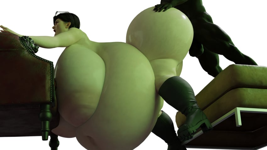 3d bad_anatomy black_hair dark-skinned_male dark_skin huge_ass huge_belly huge_breasts interracial jackd22 naked partial_male pregnant sex_from_behind the_matrix trinity_(the_matrix)