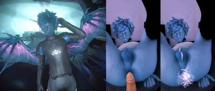 3d after_sex ahe_gao anal anal_sex anus ass blue_body blue_skin bodily_fluids cum cum_in_ass cum_inside cum_on_penis digital_extremes duo faceless_character faceless_male femboy flaccid fucked_silly gay gay_sex genital_fluids genitals girly hi_res human humanoid leaking_cum leaking_penis legs_lifted looking_pleasured male male/male mammal mind_break nrwells operator_(warframe) penetration penis pink_eyes presenting presenting_anus presenting_hindquarters text unseen_male until_they_like_it warframe yaoi