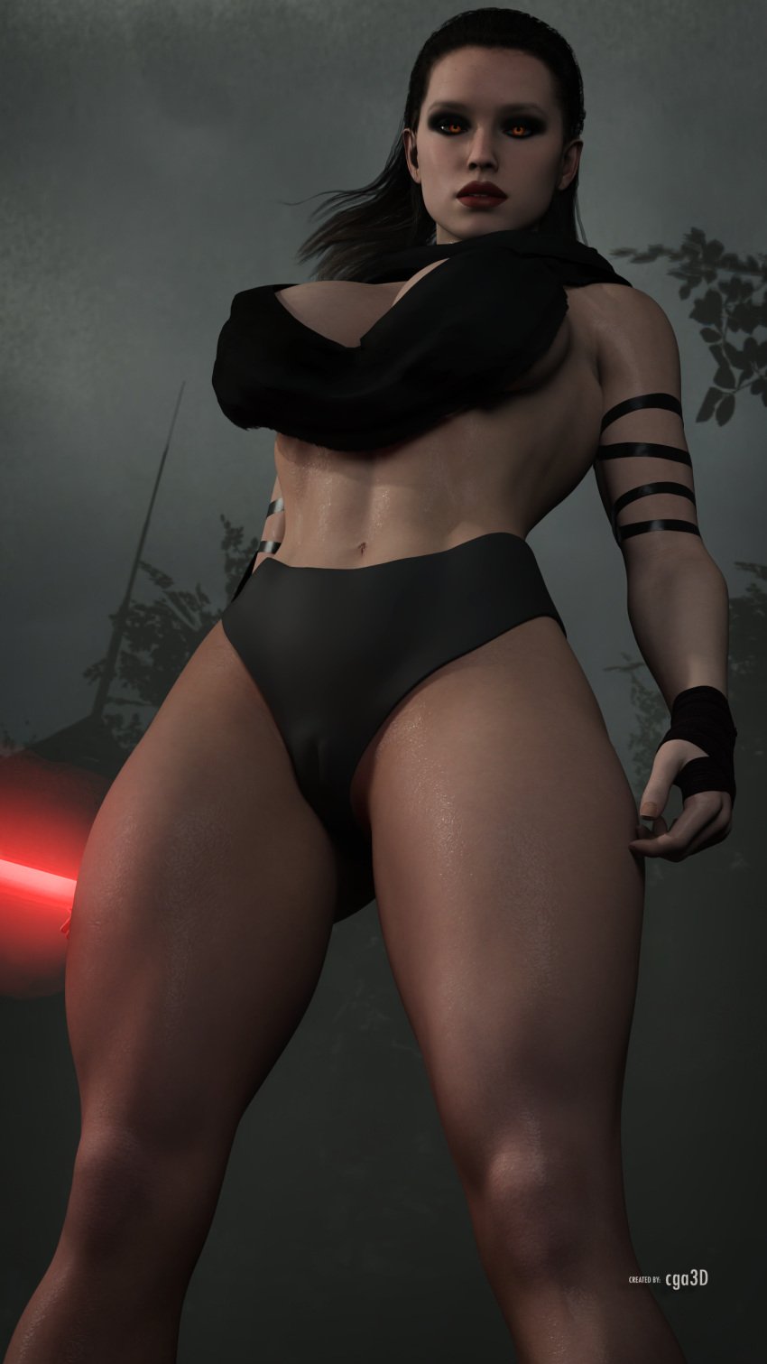 1girls 3d abs alternate_breast_size alternate_costume armwear ass athletic athletic_female big_ass big_breasts black_clothing black_hair bracelet breasts cameltoe cga3d cleavage clothed clothed_female clothing curvaceous curvy_female curvy_figure daisy_ridley erotichris female_only fit fit_female front_view hair holding_object holding_sword holding_weapon light-skinned_female light_skin lightsaber melee_weapon muscular muscular_female panties patreon_username red_lightsaber rey sith sith_empress sith_rey skimpy solo solo_female star_wars sword the_force_awakens the_last_jedi the_rise_of_skywalker thick_thighs thighs tied_hair underwear voluptuous voluptuous_female weapon wide_hips yellow_eyes