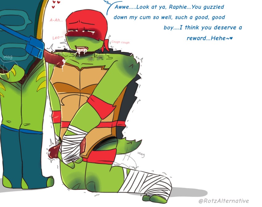 blowjob brothers crying cum cum_in_mouth cum_on_face gay implied_oral incest leonardo leonardo_(rise_of_the_tmnt) male_only open_mouth overstimulated raphael raphael_(tmnt) rise_of_the_teenage_mutant_ninja_turtles rottmnt scalie tcest this_is_just_so_i_can_block_this tmnt yaoi