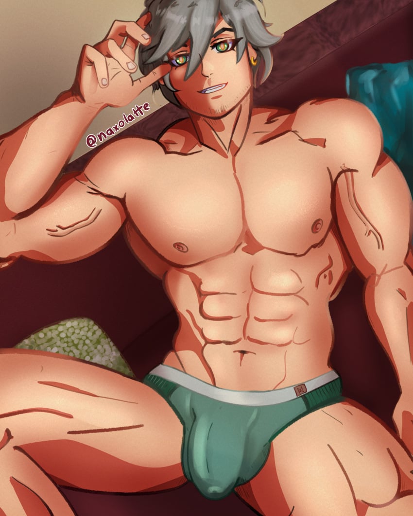 bara gay jock male men muscles muscular naxolatte pecs topless yaoi