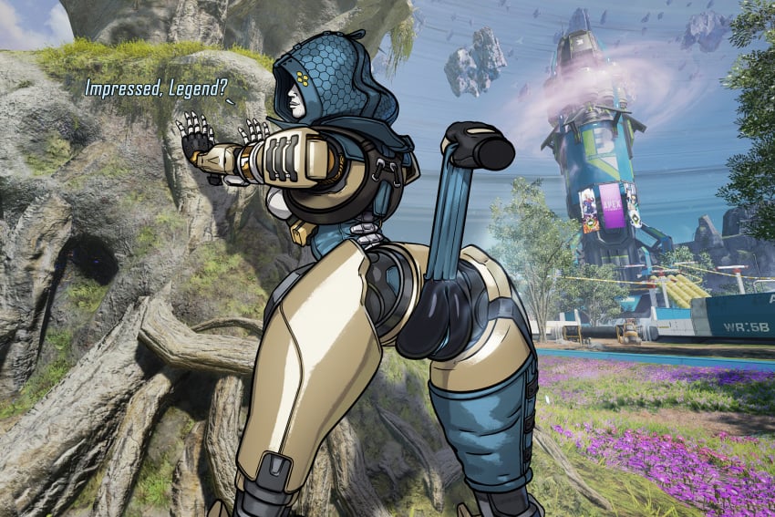 android apex_legends ash_(apex_legends) ash_(titanfall) ass bent_over borisalien breasts disembodied_hand female genitals hi_res hood humanoid machine plump_labia presenting presenting_hindquarters presenting_pussy pussy robot robot_humanoid small_breasts solo titanfall wide_hips