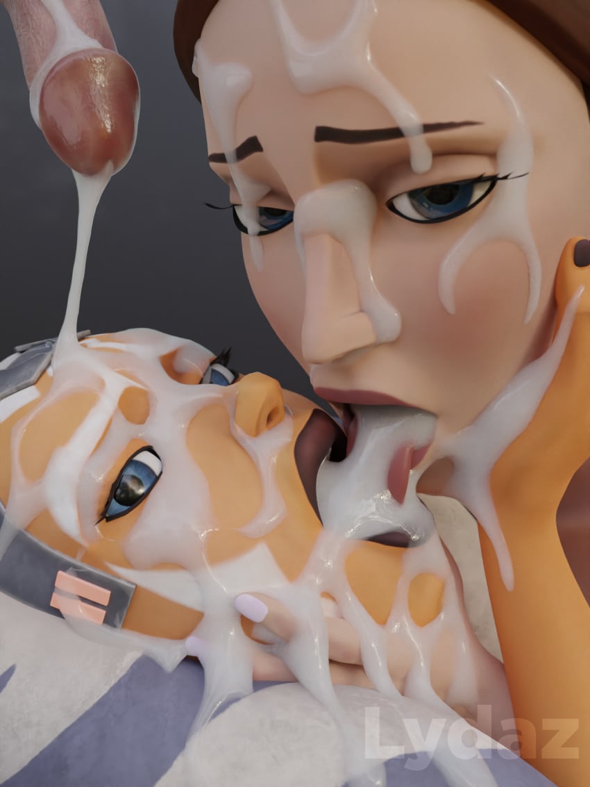 1boy 2girls 3d adult_and_teenager age_difference ahsoka_tano airress3d_(3d-modeller) alien alien_girl athletic_female bisexual bisexual_(female) blender bukkake clone_wars cum cum_covered cum_in_mouth cum_kiss cum_on_face cum_sharing cum_string cum_swap disembodied_penis drooling erection facepaint facial facial_markings feed_spit female female_focus hand_on_head head_grab helping_hand highres human humanoid looking_at_viewer looking_back looking_up lydaz male messy multiple_girls older_woman_and_teenage_girl orange-skinned_female orange_body orange_skin padme_amidala partial_male penis sloppy smooth_penis snowballing star_wars star_wars:_the_clone_wars straight teenage_girl teenager the_clone_wars:_season_seven togruta