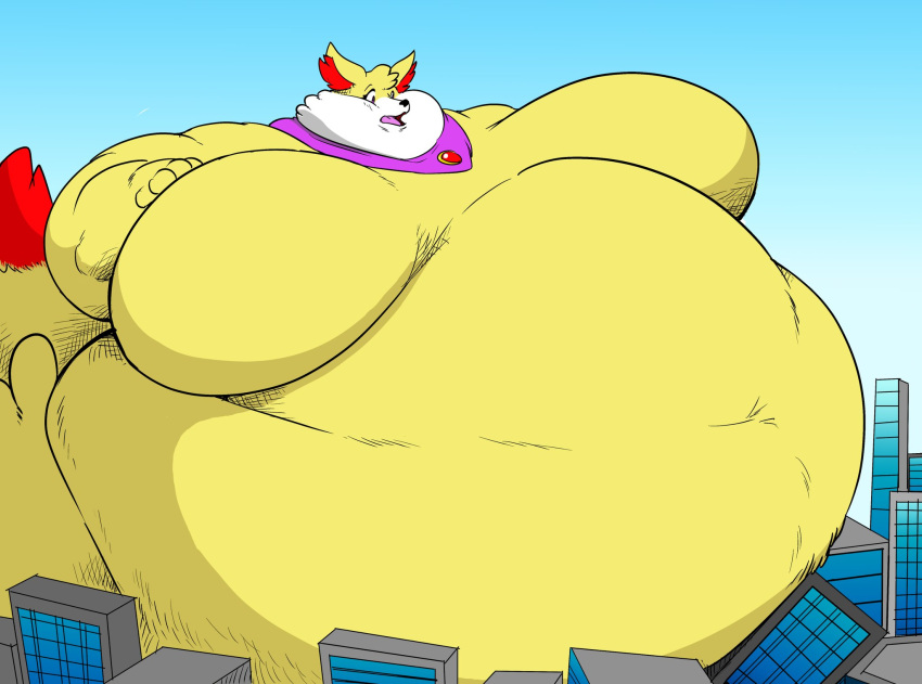 big_breasts bloated_belly breasts female fennekin funkyfatz pokémon_(species) pokemon pokemon_(species) saintdraconis