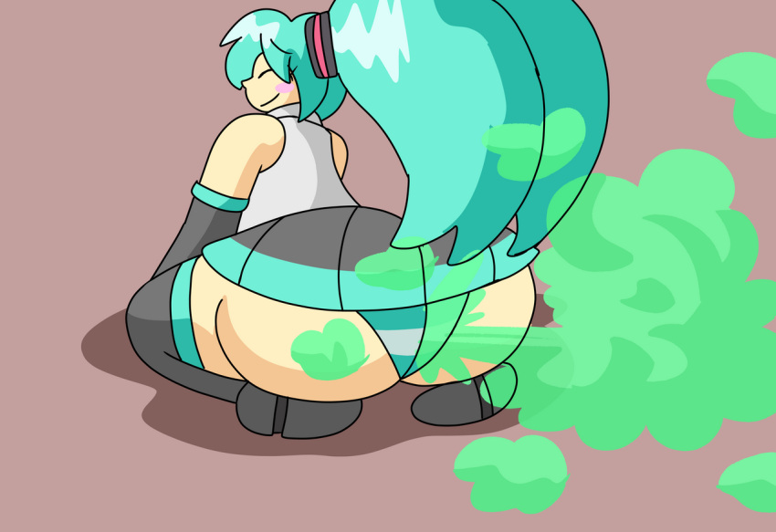 ass big_ass big_butt brap brappycatty enormous_ass fard fart fart_fetish farted farting farts fetish gassy green_gas hatsune_miku vocaloid yoshizilla