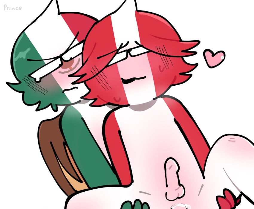 2boys anal anal_sex boyfriends completely_nude countryhumans cum cum_in_ass gay gay_sex legs_spread male mexico_(countryhumans) peru_(countryhumans) wings