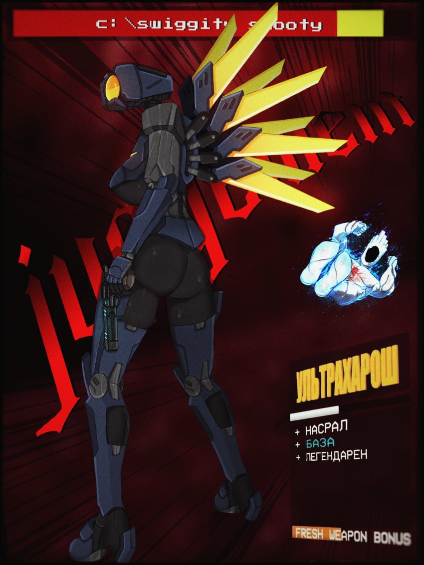 android ass augmentation background big_ass big_breasts big_butt blue_body boobs butt duo duo_focus firearm focus_on_ass giorgio_117 giorgio_117(artist) glowing_eyes gun handgun hell hi_res hp_bar humanoid metal metal_legs metal_limbs metallic_body minos_prime_(ultrakill) one_eye prime_soul revolver robot robot_girl robot_humanoid robotic_arm robotic_legs russian_text stats sweat sweatdrop sweating sweaty_body sweaty_breasts sweaty_butt tagme text text_box thick thick_ass thick_thighs ultrakill v1_(ultrakill) weapon wings