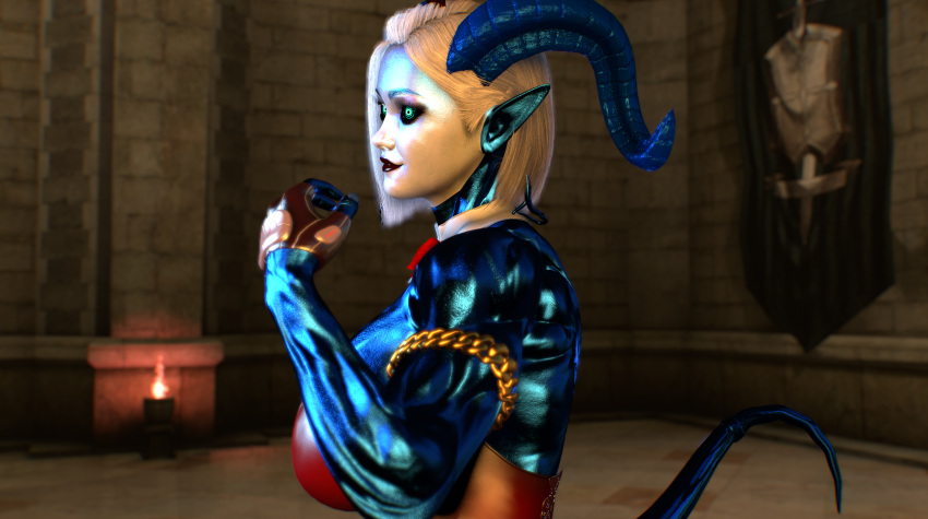 3d alternate_hairstyle athletic athletic_female big_breasts blizzard_entertainment blue_body blue_horns blue_skin bunny_girl bunnysuit draenei draenei_female female fit fit_female horns justfrog-entertainment lipstick makeup metallic metallic_body muscle_girl muscular muscular_arms muscular_female original_character red_lipstick short_hair tendrils toned toned_female virt-a-mate virtamate white_eyes white_face white_hair world_of_warcraft x'saphira x'saphira_excellia