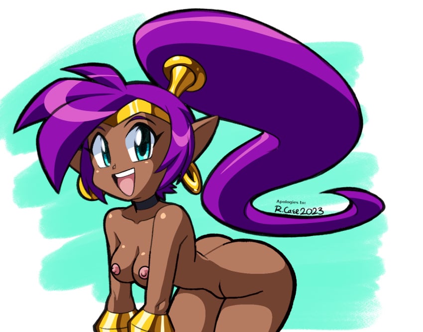 1girls blue_eyes breasts collar cute dark-skinned_female dark_skin earrings edit edited female female_only genie long_ears long_eyelashes long_hair naked naked_female nipples nude nude_edit nude_female nude_filter purple_hair rongs1234 shantae shantae_(character) smooth_skin solo tagme tan_body tan_skin tanned tanned_female tanned_skin thick thick_ass thick_thighs