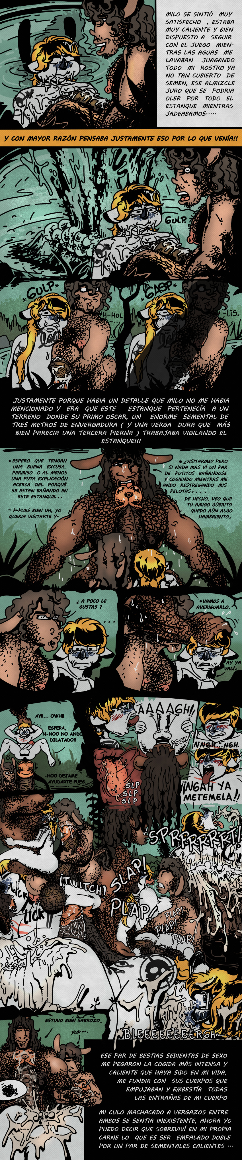 absurd_res anthro asinus big_penis bodily_fluids comic cum cum_inside cumshot donkey dragon ejaculation equid equine furry genital_fluids genitals group group_sex hi_res humanoid hybrid hyper long_image male male/male mammal milo_(olimacdoodles) mule nogard_krad_nox olimacdoodles oscar_(olimacdoodles) penis sex tall_image threesome toony trio