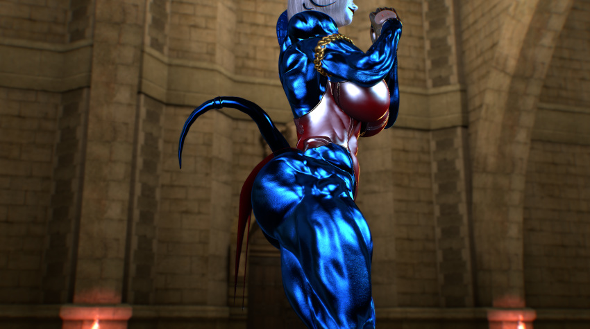 3d alternate_hairstyle athletic athletic_female big_breasts blizzard_entertainment blue_body blue_horns blue_skin bunny_girl bunnysuit draenei draenei_female female fit fit_female horns justfrog-entertainment lipstick makeup metallic metallic_body muscle_girl muscular muscular_arms muscular_female original_character red_lipstick short_hair tendrils toned toned_female virt-a-mate virtamate white_eyes white_face white_hair world_of_warcraft x'saphira x'saphira_excellia