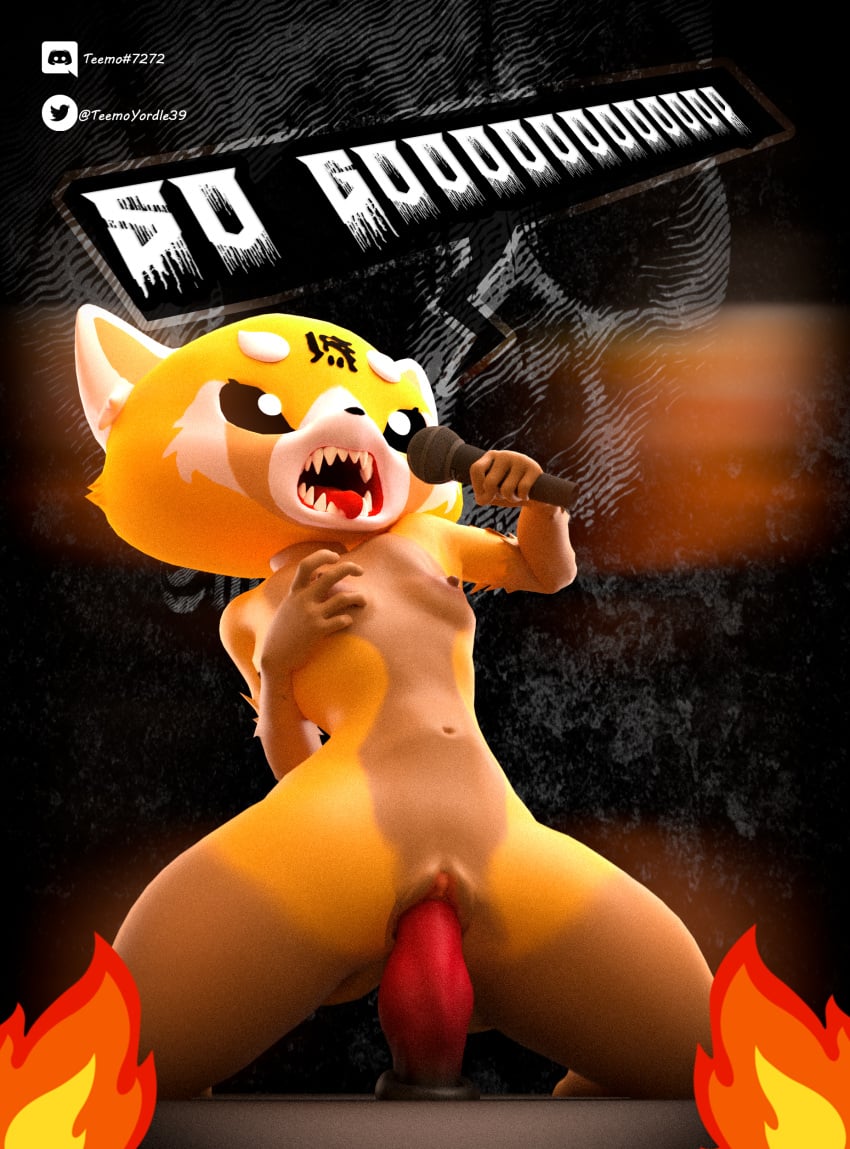 absurd_res aggressive_retsuko ailurid anthro breasts dildo dildo_in_pussy dildo_insertion discord discord_(app) discord_logo discord_tag emoji female genitals hi_res mammal masturbation metal mini_comic penetration pussy red_panda retsuko sanrio sex_toy sex_toy_in_pussy sex_toy_insertion singing smooth_fur solo teemoty thick_thighs vaginal_penetration