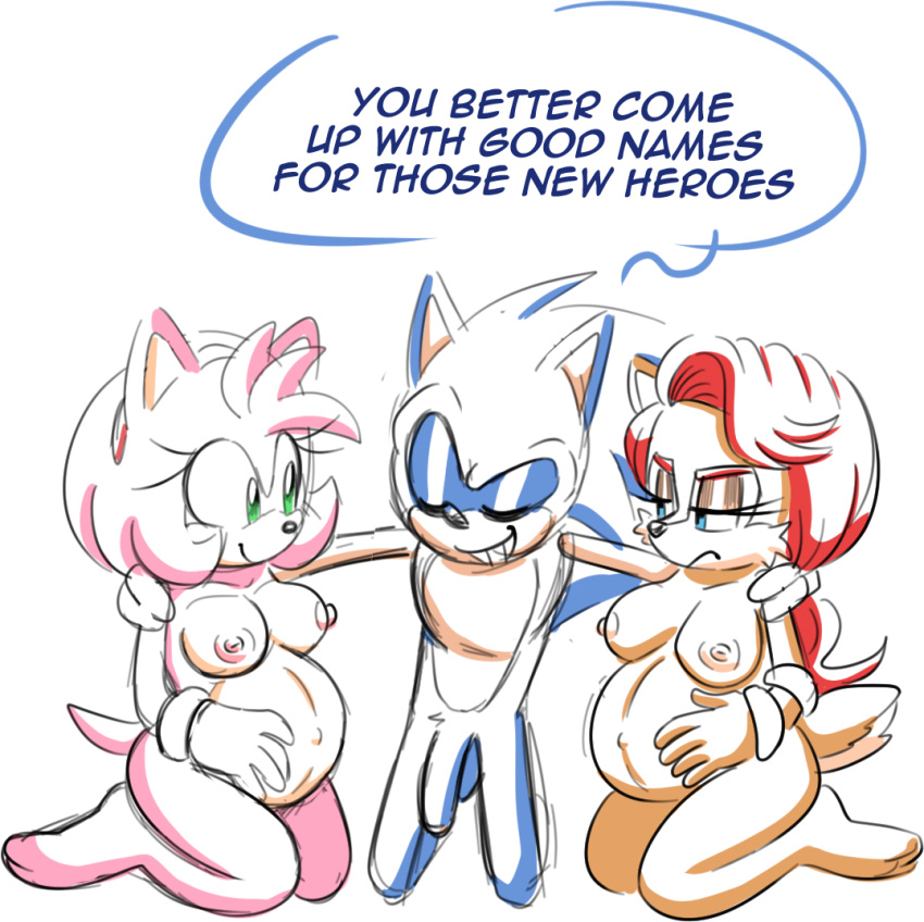 1boy 2girls acorn amy_rose archie_comics breed english_text eulipotyphlan female food fruit group group_sex hedgehog male male/female mammal multiple_pregnancies nino5571_(artist) ninotrash no_humans nut_(fruit) plant pregnant pregnant_female rodent sally_acorn sciurid sega sex sonic_(series) sonic_the_hedgehog sonic_the_hedgehog_(archie) sonic_the_hedgehog_(comics) sonic_the_hedgehog_(series) text threesome tree_squirrel trio