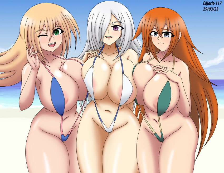 3girls big_breasts cute dark_magician_girl edjarit-117 female huge_breasts magician's_valkyria silent_magician smile yu-gi-oh!