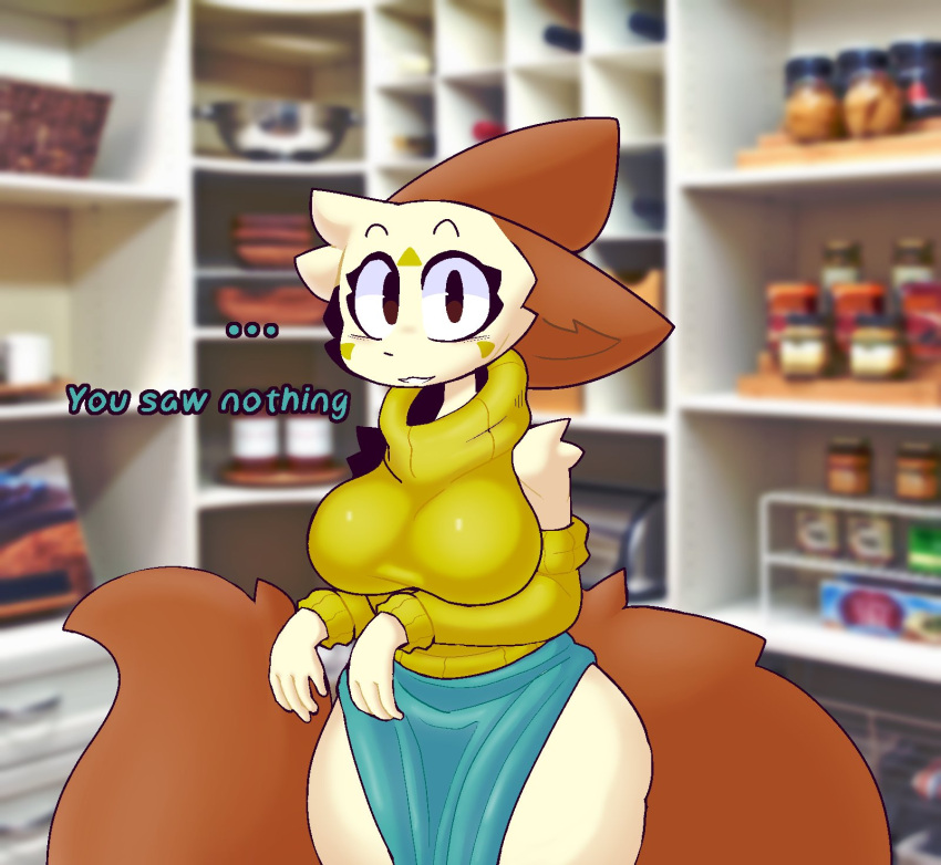 big_ass big_breasts big_butt big_thighs bimbo bottomless breasts brown_ears curves curvy curvy_body curvy_female curvy_figure curvy_hips fluffy fluffy_tail fox funny hourglass_figure huge_breasts large_ass large_breasts large_butt naked nilly_(nillykfox) nillykfox realistic round_ass scared sepiakfox stupid thick thick_ass thick_thighs thin_waist turtleneck wide_hips wide_thighs yellow_body yellow_sweater