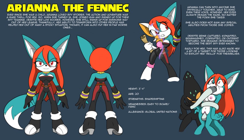 2023 4_fingers abyss_the_squid anthro archie_comics arianna_the_fennec arms_tied bat black_bodysuit black_clothing black_gloves black_handwear bodysuit bound bound_by_tentacles breasts canid canine cephalopod chaoscroc clothing coleoid decapodiform dipstick_tail double_penetration duo fan_character female female/female fennec fingers footwear fox fur genitals gloves green_body green_fur hair handwear head_tentacle hi_res high_heeled_shoes high_heels holding_object holding_scroll jewelry long_hair looking_at_viewer mammal marine markings medium_breasts mobian_(species) mobian_bat model_sheet mollusk multicolored_body multicolored_fur necklace nipples nude oc oral oral_penetration orange_hair original_character penetration pink_nipples pussy questionable_consent red_eyes rouge_the_bat sega sex shape_shifter shapeshifting shoes simple_background skinsuit solo sonic_(series) sonic_oc sonic_the_hedgehog_(archie) sonic_the_hedgehog_(comics) sonic_the_hedgehog_(series) spy standing story tail tail_markings tentacle tentacle_in_mouth tentacle_in_pussy tentacle_penetration tentacle_sex tight_clothing two_tone_body two_tone_fur vaginal_penetration white_body white_fur white_hair