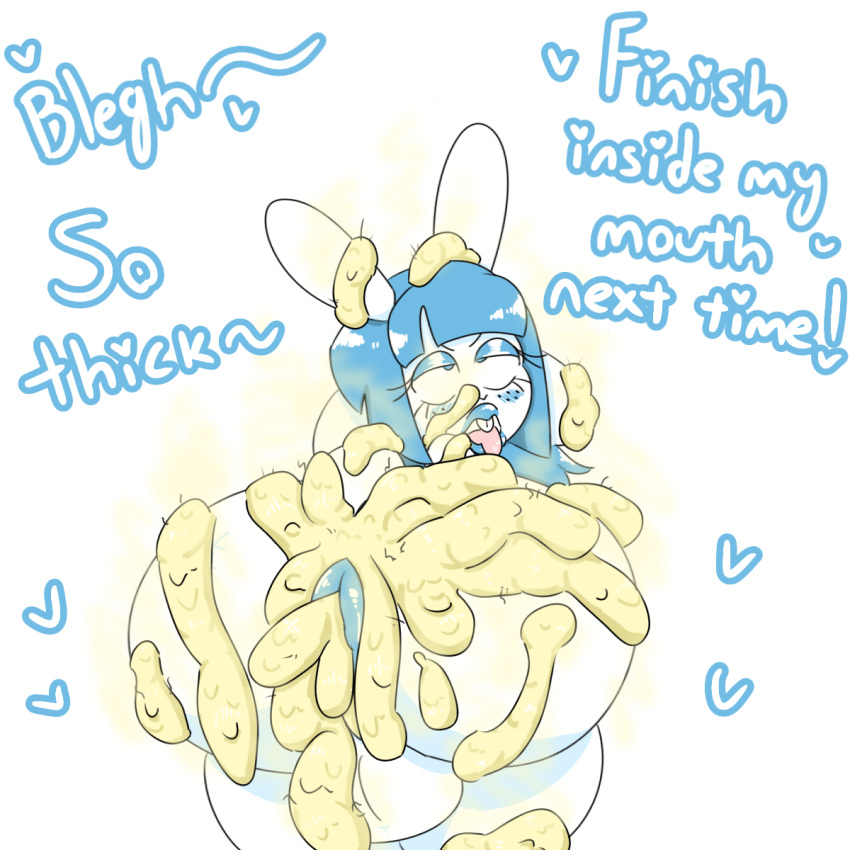 1futa 4_ears anthro anus ass ass_focus asshole balls balls_behind_legs ballsack bedroom_eyes big_anus blue_eyes blue_hair blue_lips bunny bunny_ears bunny_tail cum cum_drip cum_logs cum_on_ass cum_on_body cum_on_face cum_on_tail disgusting_cum donut_anus extremely_thick_cum freckles futa_only futanari huge_ass humanoid lagomorph leporid leporid_humanoid looking_at_viewer looking_back milkbuni milkbuni_(character) presenting presenting_anus presenting_ass puffy_anus rabbit rabbit_humanoid shiny_hair smegma smegma_on_ass smell smelly solo solo_focus solo_futa talking_to_viewer teasing teasing_viewer text thick_cum tongue_out very_thick_cum white_body white_fur