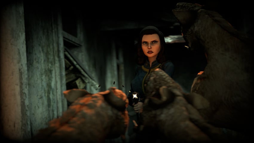 2k_games 3d 3d_(artwork) anal bestiality bioshock bioshock_infinite canine canine_penis deepthroat dog elizabeth_comstock fallout grandmanaconda_(artist) knot nightstalker source_filmmaker tagme zoophilia