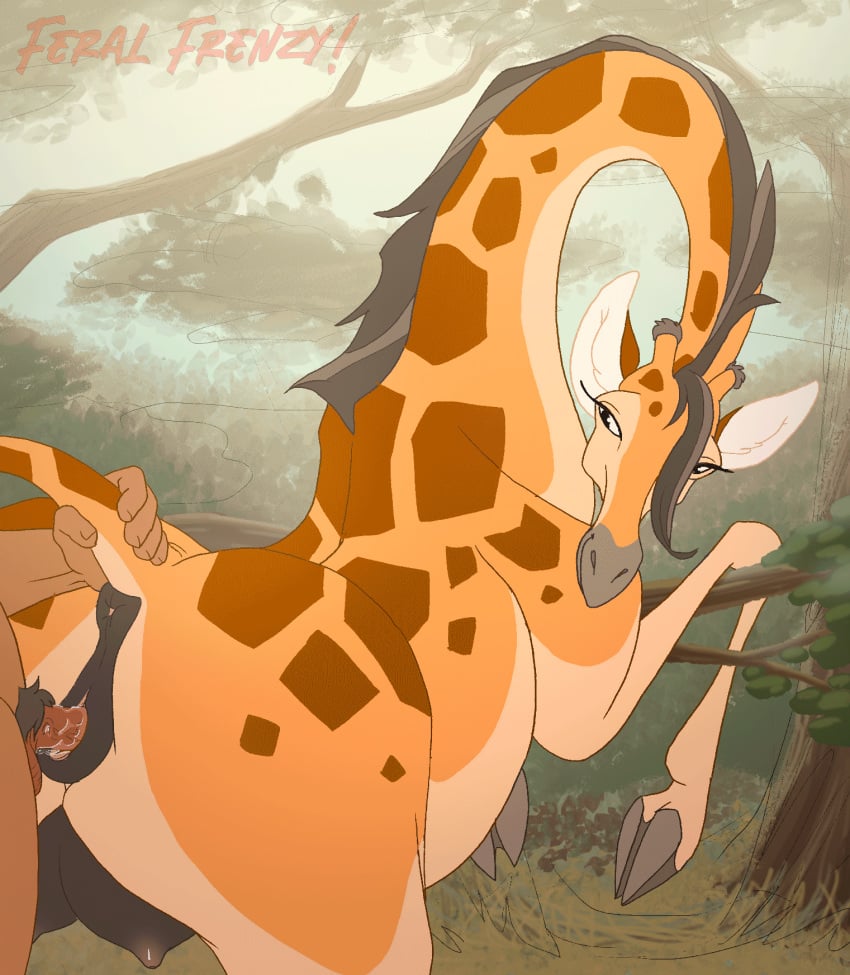 1boy1girl above_average_crotchboobs animal_genitalia animated anus ass cloven_hooves crotchboobs duo eyelashes female feral feral_franzy feral_frenzy feral_penetrated forest genitals giraffe giraffid grabbing_tail hand_on_tail hi_res hooves human human_on_feral human_penetrating interspecies itomic larger_female looking_back looking_pleasured male male/female male_dominating_female male_on_feral mammal paloma-paloma penetration pubes pussy pussy_juice raised_tail sex smile smiling spots spotted_body sехual tail tail_grab tree vagina vaginal vaginal_juices vaginal_only vaginal_penetration vaginal_sex zachgg zoophilia