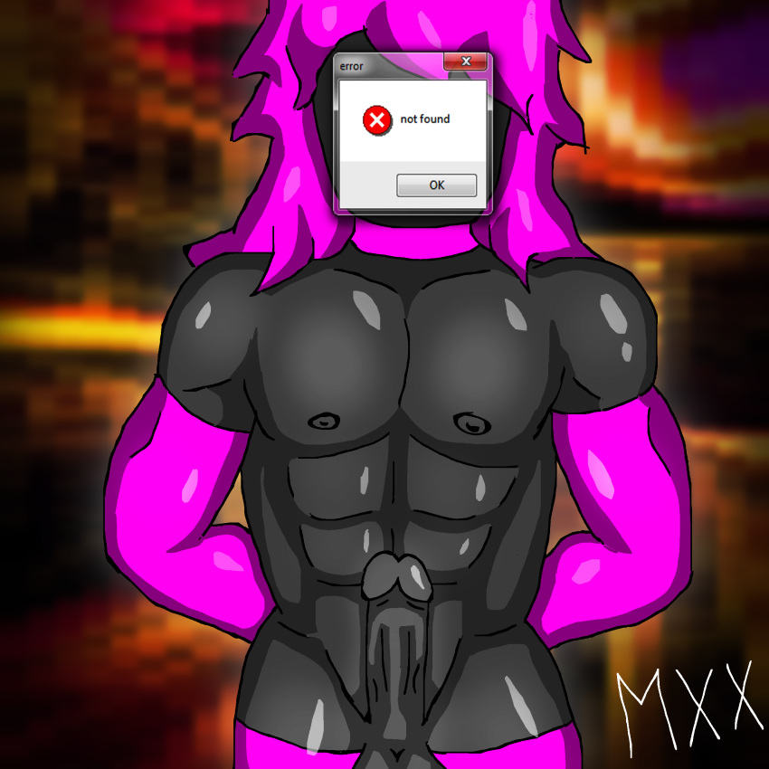 1:1 1boy abs abstract armwear artist_name balls ballsack censored_face cock dick erection error error_message faceless_male gay genitals glans hair hands_behind_back legwear looking_at_viewer male microsoft microsoft_windows muscle muscles muscular muscular_male mxx neckwear nipples penis pink_hair solo testicles vaporwave vein veins veiny veiny_penis windows_7