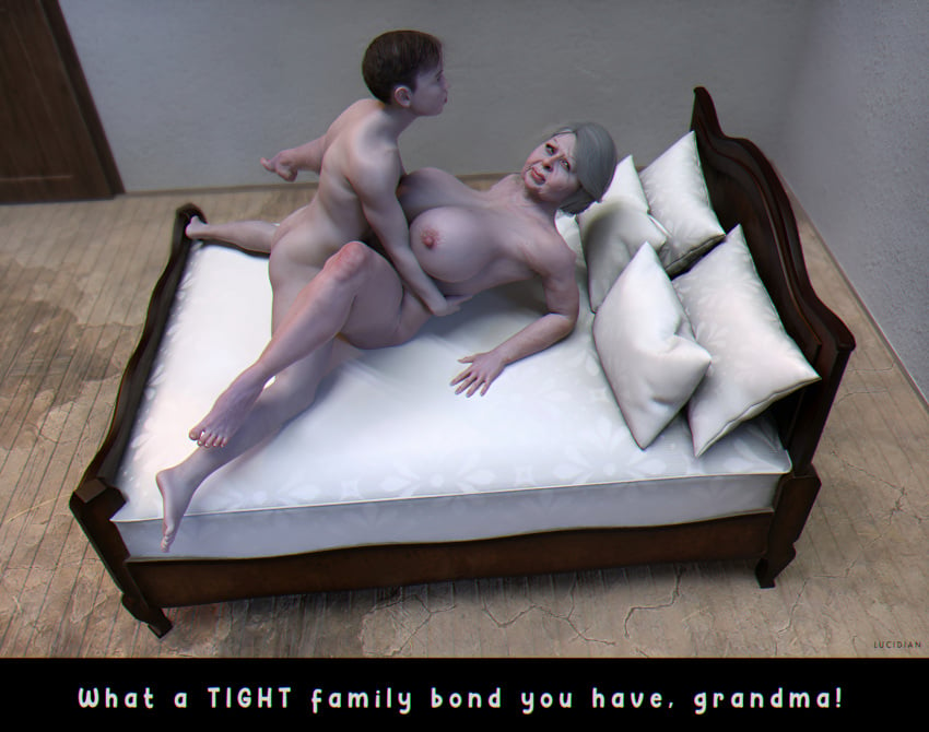 3d big_breasts blackmail daz3d daz_3d daz_studio gilf grandmother grandson granny incest male mature_female mature_woman milf older_female older_woman_and_younger_boy teen_boy teenage_boy