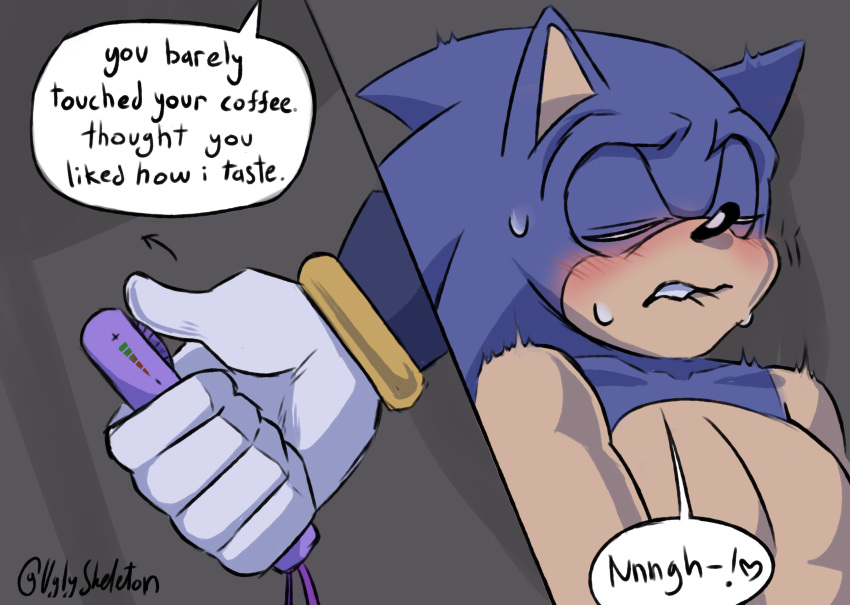 2boys anthro blush bodily_fluids clothing comic container dialogue digital_media_(artwork) duo english_text eulipotyphlan fur furniture gay gloves handwear hedgehog hi_res internal male male/male mammal remote_controlled_vibrator sega sex_toy shadow_the_hedgehog simple_background sonadow sonic_(series) sonic_the_hedgehog sonic_the_hedgehog_(series) speech_bubble sweat sweatdrop text uglyskeleton vibrator yaoi