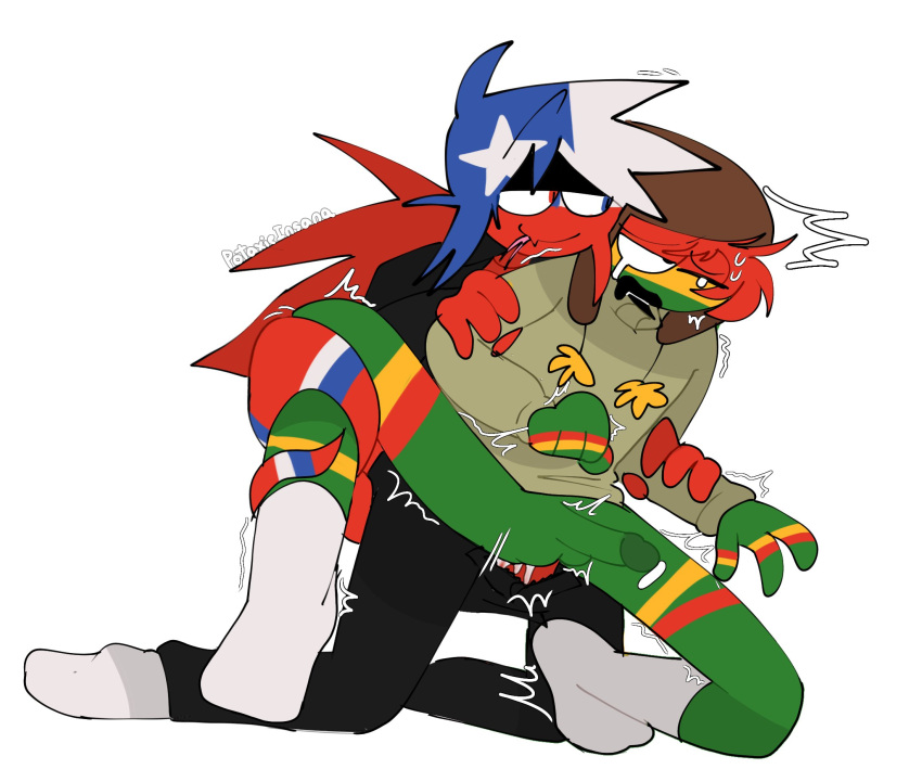 2boys anal bolivia bolivia_(countryhumans) chibol chile_(countryhumans) chilean clover_loverboy countryhumans cum cum_inside gay male/male male_only porn sex stickman yaoi