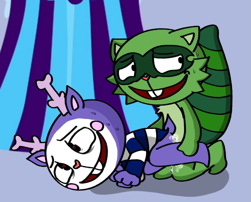 2boys ankifun anthro chibi cum cum_drip cum_inside gay gay_anal gay_sex happy_tree_friends lifty_(htf) mime_(htf) penetration penetration_from_behind sex sweat