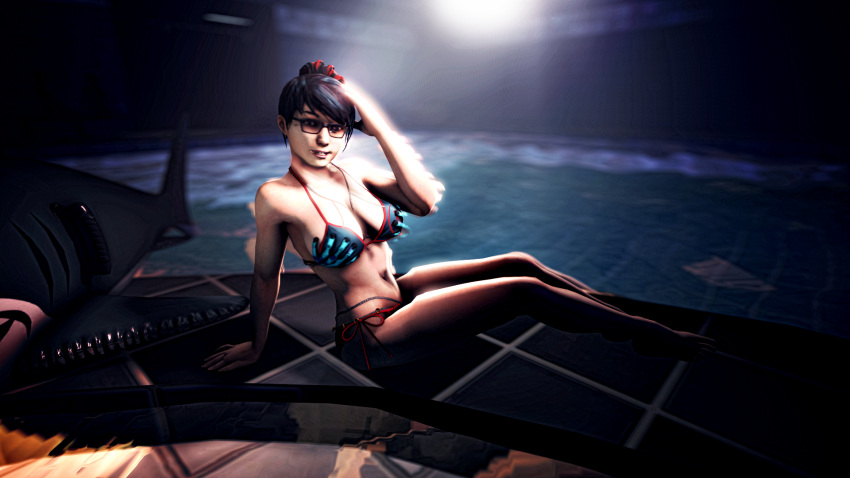 3d 3d_(artwork) bikini brooke_scott juxtasuperposition life_is_strange panties public_pool sfm solo solo_female source_filmmaker swimming_pool swimsuit swimwear two_piece_swimsuit