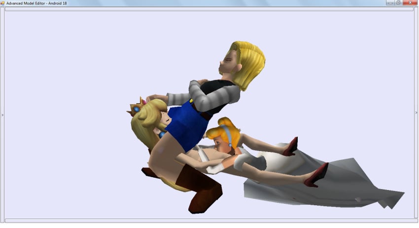 3d android_18 cinderella_(1950_film) cinderella_(disney) crossover disney disney_princess dragon_ball dragon_ball_z eastern_and_western_character kingdom_hearts mario_(series) nintendo princess_peach residentlover2