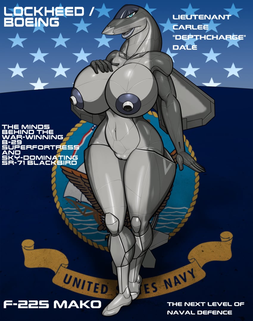 aeromorph aircraft big_breasts f-22 gabriel-fawkes hand_on_breast living_aircraft living_machine presenting probably_psyop reference_image renthedragon