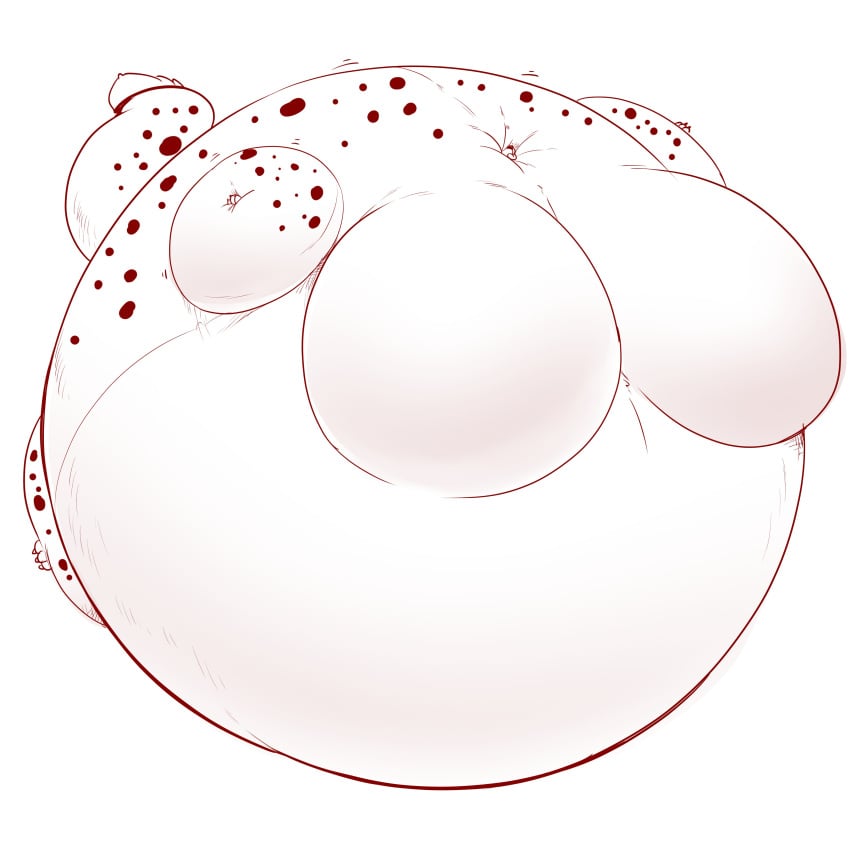 big_breasts breasts female inflation no_humans saintdraconis spherical_inflation sunken_head sunken_limbs tagme