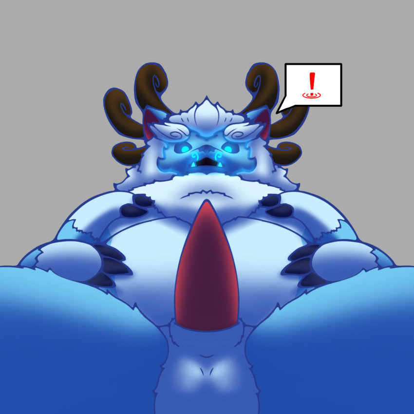 demi_owo furry hi_res league_of_legends male non-human riot_games slightly_chubby solo willump yeti