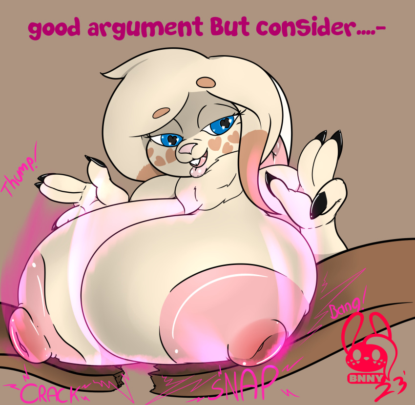 absurd_res areola bedroom_eyes big_areola big_breasts breasts claws dewlop fair_argument_but… heart_pupils hi_res huge_breasts lagomorph leporid mammal meme narrowed_eyes rabbit seductive succubusbnny