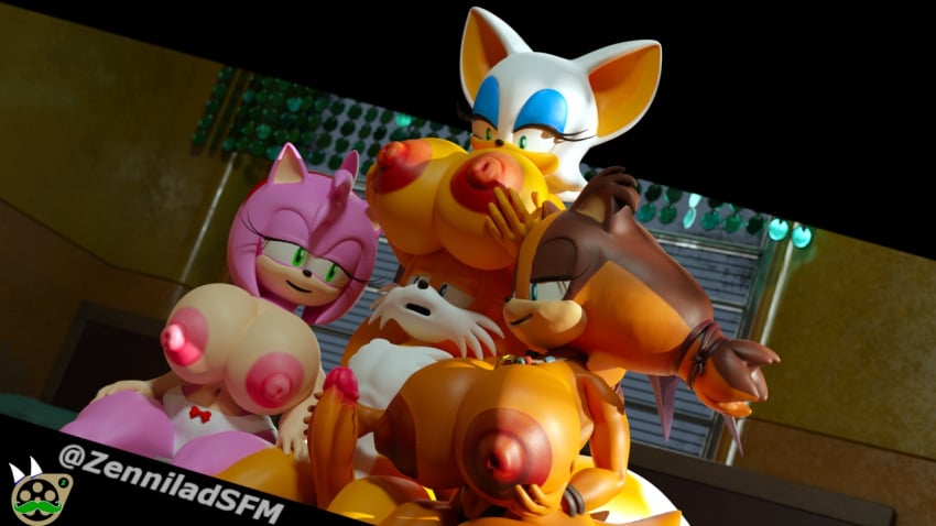 1boy 3d 3d_(artwork) 3d_model 3girls age_difference amy_rose big_breasts bottomwear female fuckgirl furry_only handjob huge_breasts imminent_sex large_breasts mobian mobian_(species) mobian_bat naked nude older_female older_woman_and_younger_boy penis rouge_the_bat sega sonic_(series) sonic_adventure_2 sonic_the_hedgehog_(series) sticks_the_badger tagme tails topless younger_male zenniladsfm