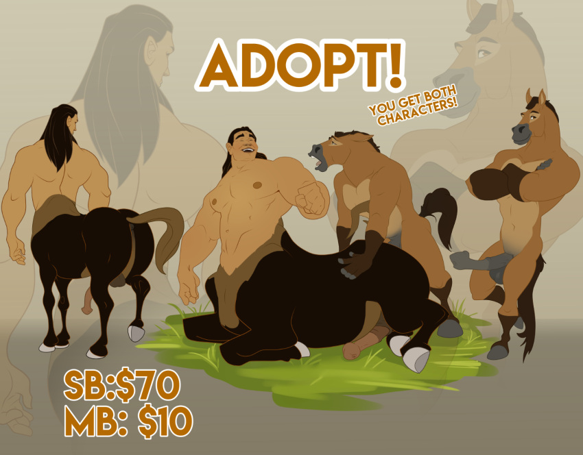 adopt anal animal_genitalia animal_penis anus balls centaur equid equid_taur equine equine_genitalia equine_penis erection genitals horse humanoid_taur male male/male male_only mammal mammal_taur penis sex taur