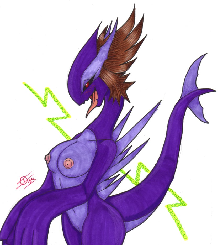 after_transformation alternate_species anthro aroused aroused_face aroused_smile bedroom_eyes big_breasts black_sclera blush breasts brown_hair corrupted corruption dark_persona enjoying fangs female fingers fleura_(pokemon) generation_2_pokemon genitals hair happy ivanks legendary_pokemon looking_ahead lugia melody_(pokemon) moan narrowed_eyes navel nintendo nipples non-mammal_breasts non-mammal_nipples nude open_mouth pokemon pokemon_(species) pupils purple_body pussy red_eyes seductive shadow_lugia shadow_pokemon simple_background slit_pupils solo spikes spikes_(anatomy) standing tail teeth tongue tongue_out white_background