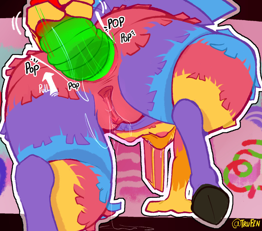 anal anal_sex anal_tugging animate_inanimate anthro candy dessert duo female food gummy_(food) hi_res hooves living_pinata paty_(tfzn) penetration pinata solo tfzn worm