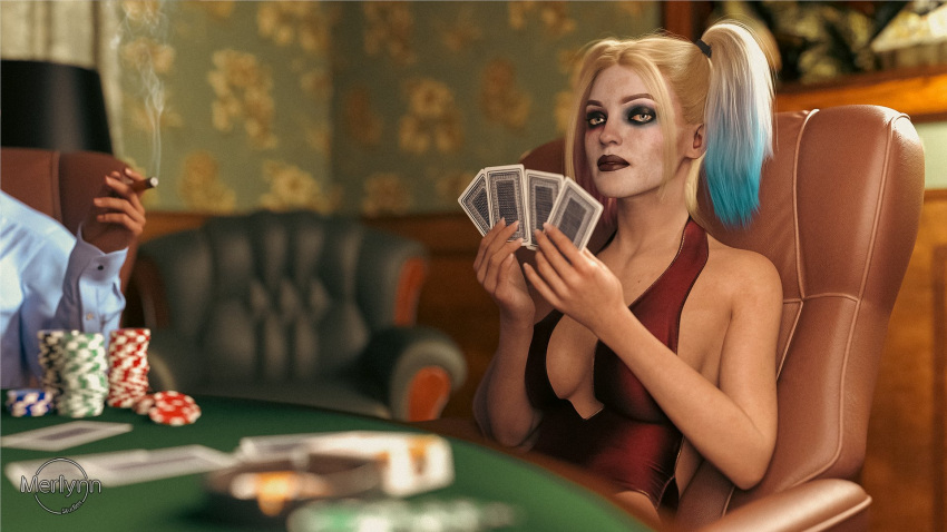 1girls 3d 3d_(artwork) antiheroine ass athletic athletic_female batman_(series) big_ass big_breasts busty dc dc_comics eyes female female_focus female_only fit fit_female french_nails harley_quinn harley_quinn_(injustice) hips hourglass_figure huge_breasts human injustice_2 large_breasts legs light-skinned_female light_skin lips makeup merlynn pale_skin thick thick_ass thick_legs thick_lips thick_thighs thighs villain villainess voluptuous wide_hips