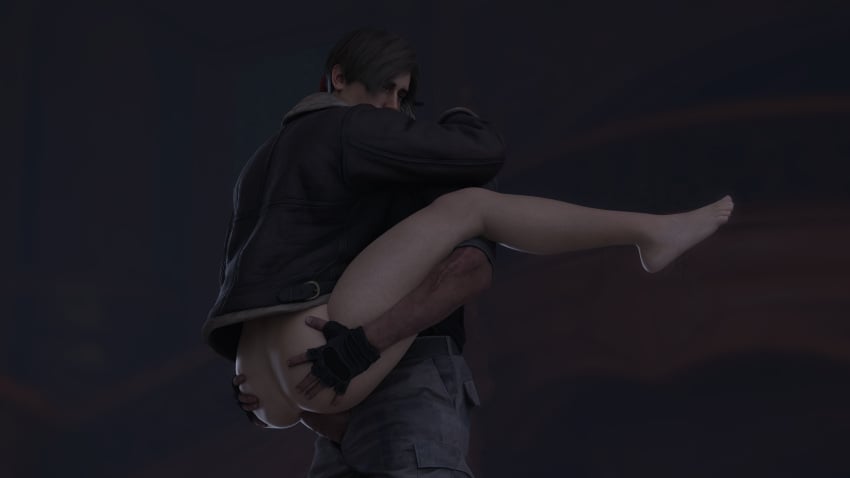 2boys 3d anal arm_around_shoulders big_penis bottomless emberstock gay gay_sex gloves hand_on_ass holding_ass holding_up holding_up_other_character image jack_krauser jacket legs_apart leon_scott_kennedy light-skinned_male resident_evil resident_evil_4 resident_evil_4_remake sex skindentation straddle upright_straddle yaoi