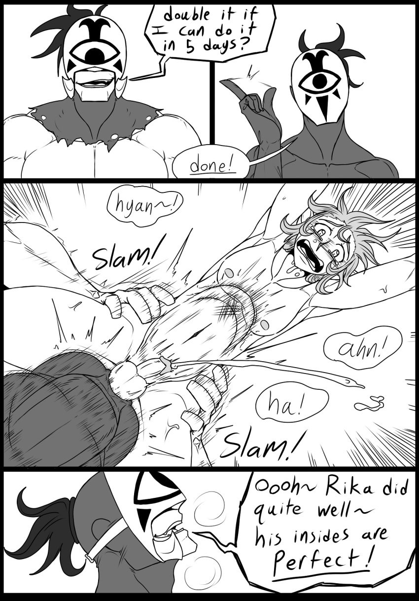 big_dom_small_sub big_penis comic comic_page gay huge_cock kiahl link link_(breath_of_the_wild) lobsterkiahl male size_difference the_legend_of_zelda yaoi yiga yiga_clan