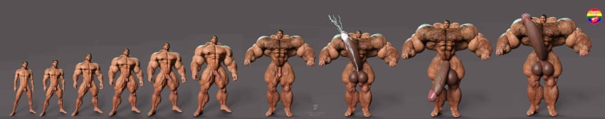 3d adultcomics beefy beefy_guy big_cock bigbufflustzestgrowthswquence capcom chris_redfield gay human human_only lustzest male_only muscle_growth muscular penis pubic_hair resident_evil sequence testicles