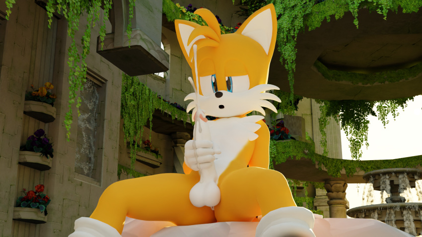 16:9 3d 3d_(artwork) anthro anus balls barely_visible_anus bodily_fluids canid canine clothing cum cute digital_media_(artwork) ejaculation exposed_torso femboy footwear fox gay genital_fluids genitals gloves handwear hi_res male male_only mammal masturbation mostly_nude penile penile_masturbation penis sega shoes sitting solo sonic_(series) sonic_the_hedgehog_(series) spread_legs spreading tails twintails3d two_tone_body two_tone_face widescreen yaoi