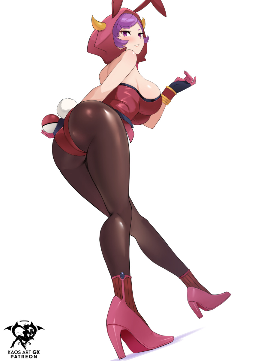 1girls ass breasts bunny_ears bunnysuit courtney_(pokemon) dat_ass female high_heels hips horny huge_ass huge_breasts kaos_art leotard light-skinned_female light_skin nintendo pantyhose poke_ball pokeball pokemon pokemon_oras pokemon_rse purple_hair short_hair team_magma thick_thighs thighs tights wide_hips