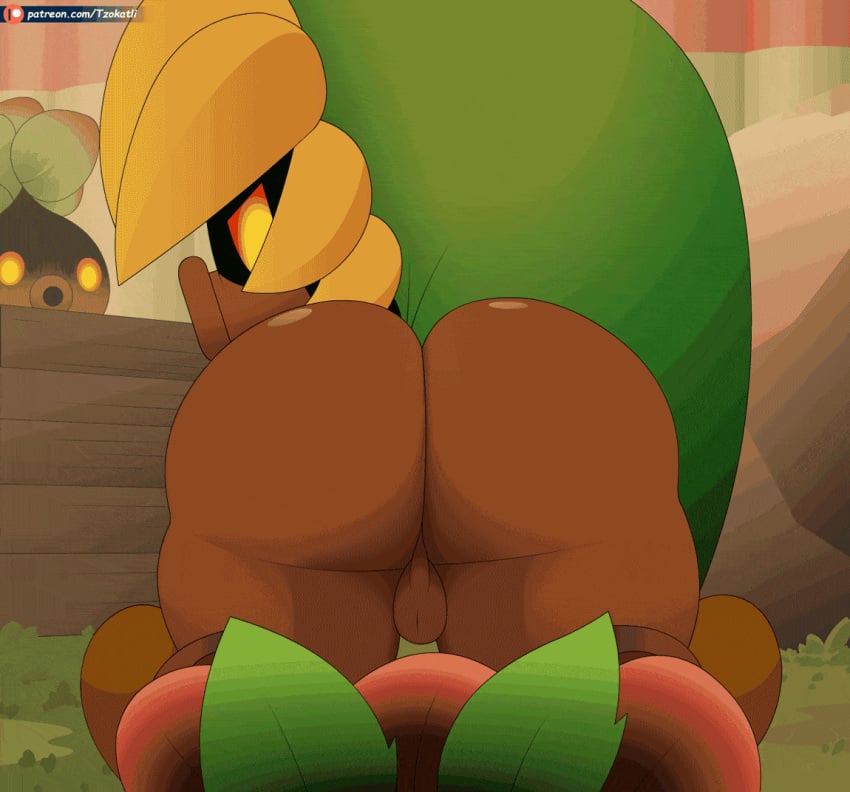 animated ass ass_focus asshole close-up deku_(tloz) deku_link deku_scrub facesitting_pov femboy gay male nintendo non-human penis pov the_legend_of_zelda toony tzokatli zenminch