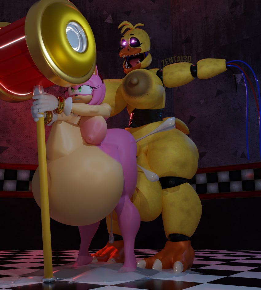 1futa 1girls 3d amy_rose animatronic anthro beak big_ass big_balls big_belly big_breasts big_penis blender blender_(software) blender_cycles breasts chica_(fnaf) chicken claws crossover cum cum_in_pussy cum_inside cum_puddle cumflated_belly cumflation curvy curvy_figure draining_balls dumping_cum eastern_and_western_character excessive_cum exposed_torso eyelashes female female_only five_nights_at_freddy's five_nights_at_freddy's_2 footwear futa_is_bigger futa_on_female futanari gloves glowing_eyes green_eyes grunting hammer handwear hedgehog holding_object hourglass_figure huge_ass huge_balls huge_breasts huge_cock hyper_cumflation hyper_inflation hyper_penetration hyper_penis hyper_stomach_bulge impossible_fit inflation large_balls large_breasts large_penis larger_futanari lifted_by_penis lifting lifting_person metallic_body naked nude penis pink_body pink_eyes pink_hair rings robot robot_girl sharp_teeth size_difference smaller_female sonic_(series) sonic_the_hedgehog_(series) stomach_bulge thick_cum thick_penis thick_thighs thighs tiptoes voluptuous weapon wires withered_chica wrist_cuffs wristband yellow_body yellow_hair zentaisfm