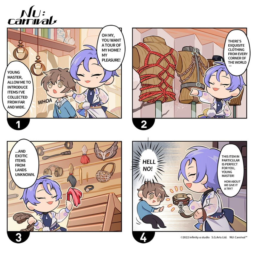 comic eiden_(nu:_carnival) kuya_(nu:_carnival) male male/male male_only nu:_carnival official_art