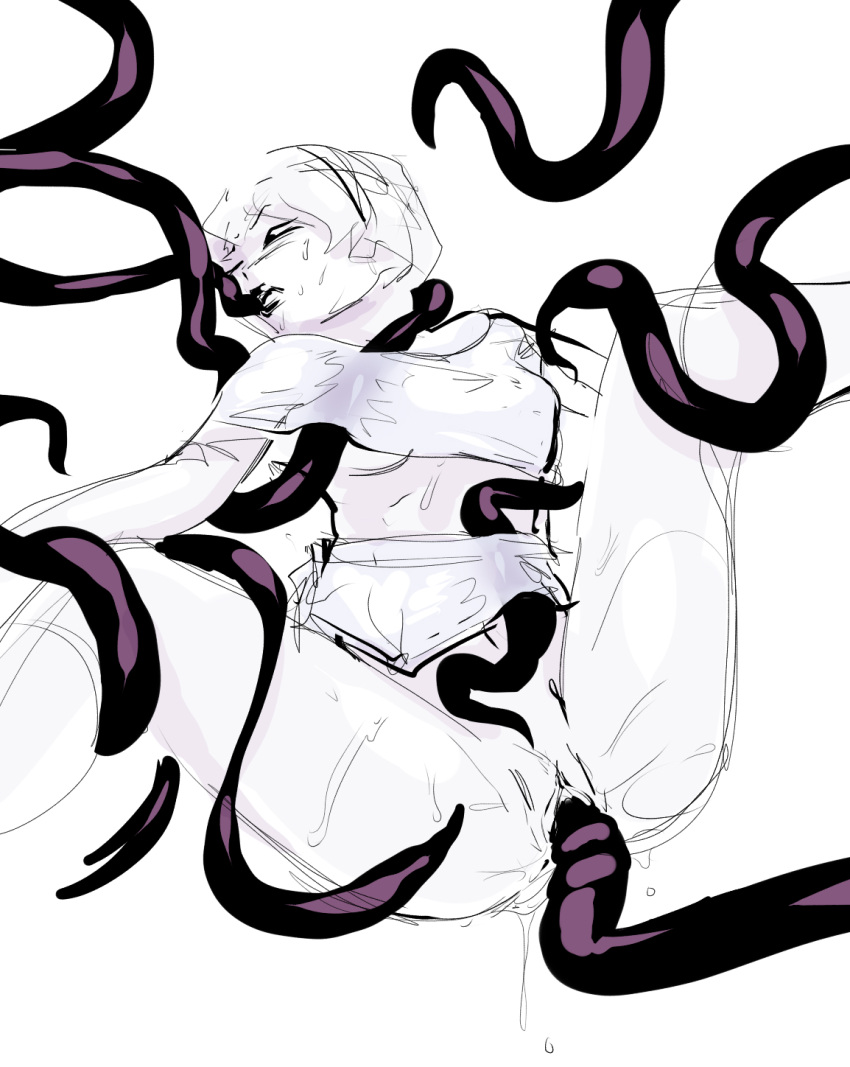 clothing homestuck lipstick lysanthum rose_lalonde short_hair tentacle vaginal_penetration