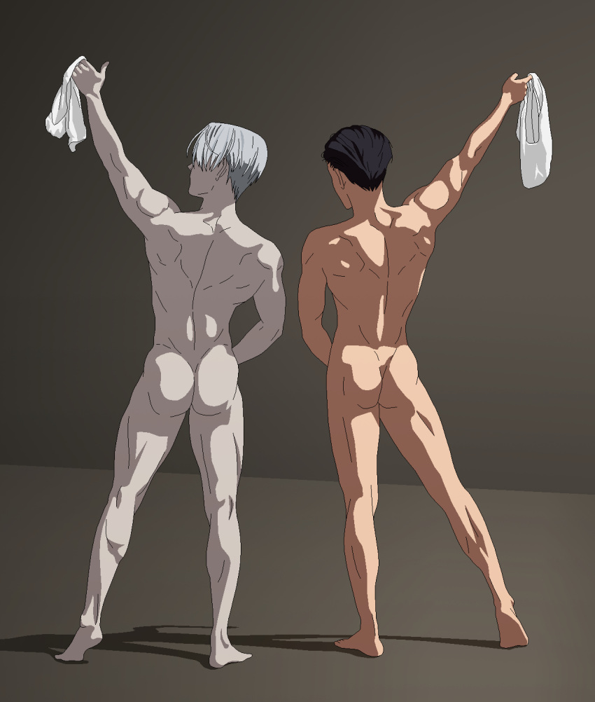 black_hair black_hair_bottom domination gay katsuki_yuuri light_hair_on_dark_hair sexyanime sexyanimes tagme viktor_nikiforov white_hair white_hair_on_black_hair white_hair_top yuri!!!_on_ice